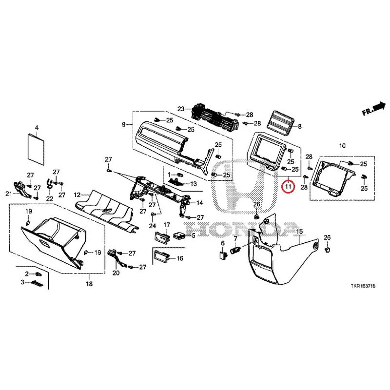 [NEW] JDM HONDA N-WGN JH3 2023 Instrument panel garnish (passenger side) GENUINE OEM - Image 8