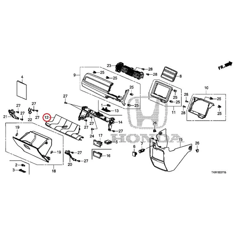 [NEW] JDM HONDA N-WGN JH3 2023 Instrument panel garnish (passenger side) GENUINE OEM - Image 9