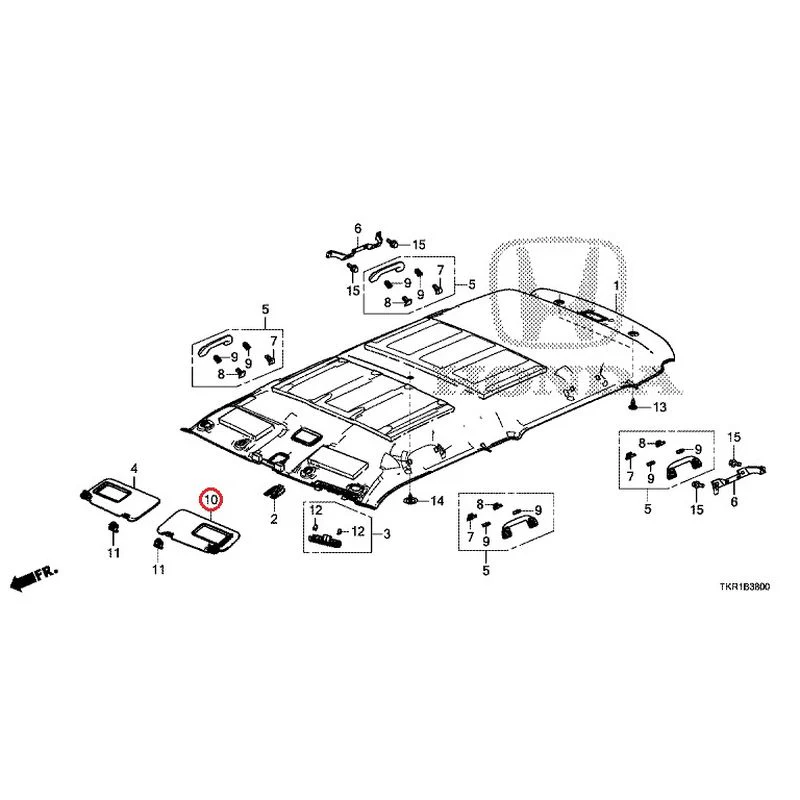 [NEW] JDM HONDA N-WGN JH3 2023 Roof Lining GENUINE OEM - Image 11