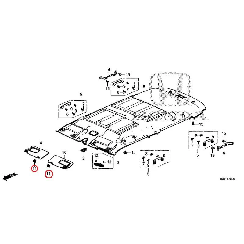 [NEW] JDM HONDA N-WGN JH3 2023 Roof Lining GENUINE OEM - Image 12