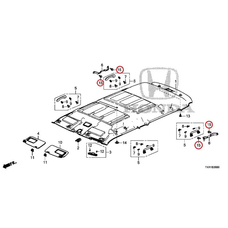 [NEW] JDM HONDA N-WGN JH3 2023 Roof Lining GENUINE OEM - Image 16
