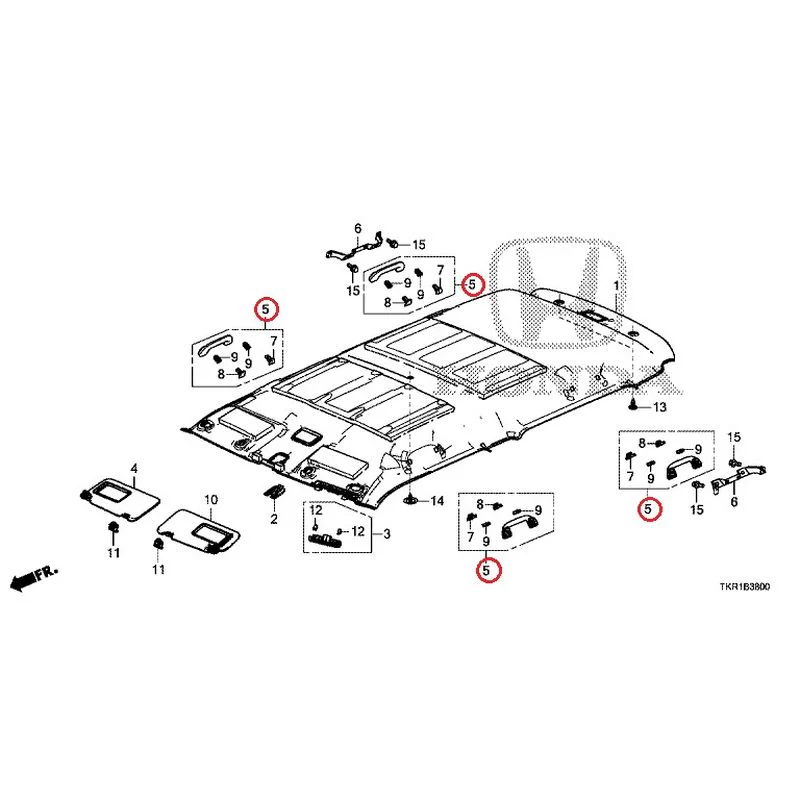 [NEW] JDM HONDA N-WGN JH3 2023 Roof Lining GENUINE OEM - Image 6