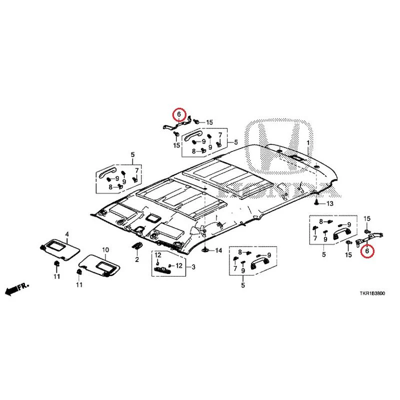 [NEW] JDM HONDA N-WGN JH3 2023 Roof Lining GENUINE OEM - Image 7