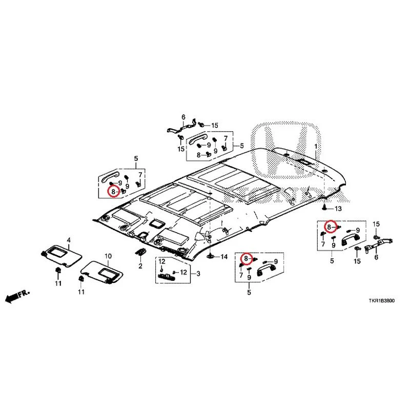 [NEW] JDM HONDA N-WGN JH3 2023 Roof Lining GENUINE OEM - Image 9