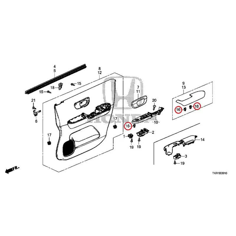 [NEW] JDM HONDA N-WGN JH3 2023 Front Door Lining GENUINE OEM - Image 16