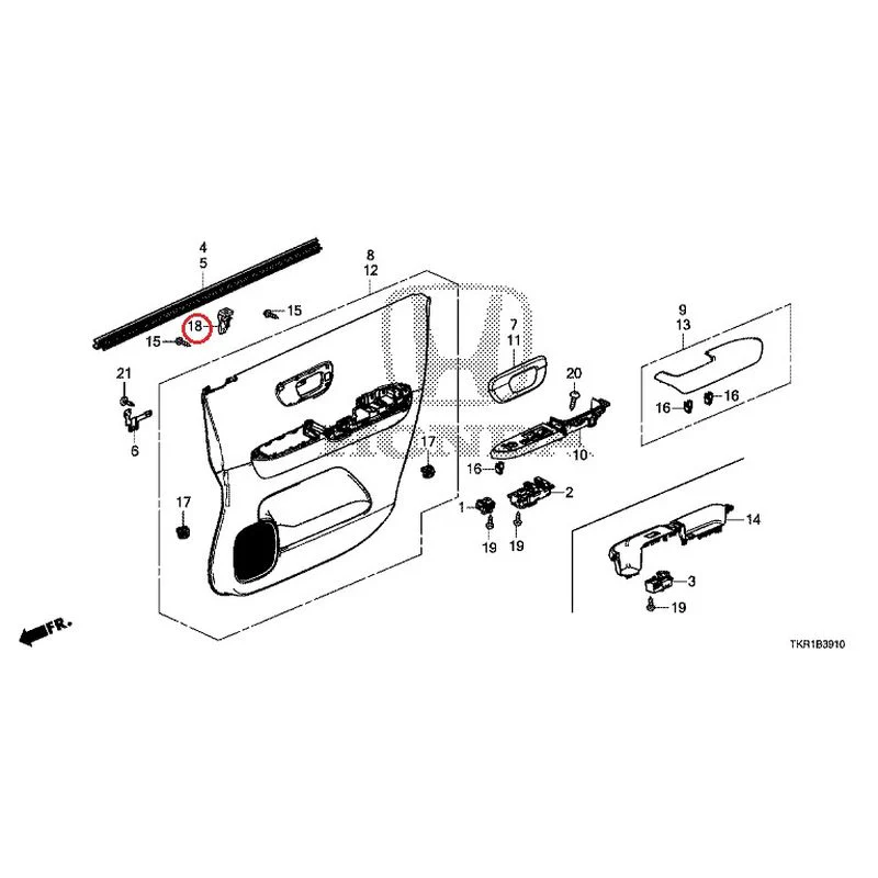 [NEW] JDM HONDA N-WGN JH3 2023 Front Door Lining GENUINE OEM - Image 18