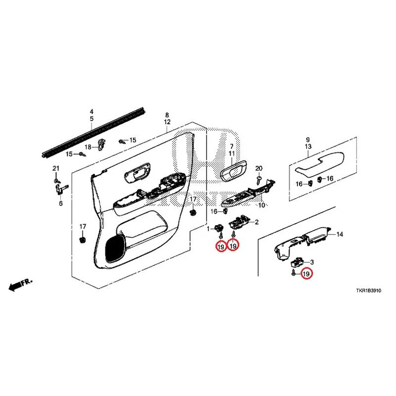 [NEW] JDM HONDA N-WGN JH3 2023 Front Door Lining GENUINE OEM - Image 19