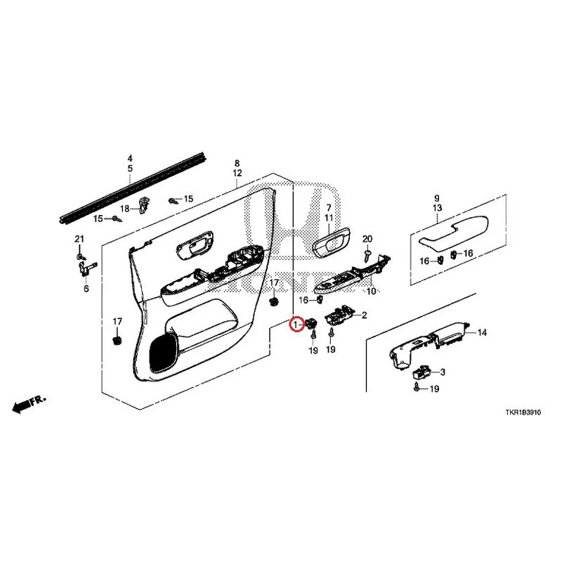 [NEW] JDM HONDA N-WGN JH3 2023 Front Door Lining GENUINE OEM - Image 2
