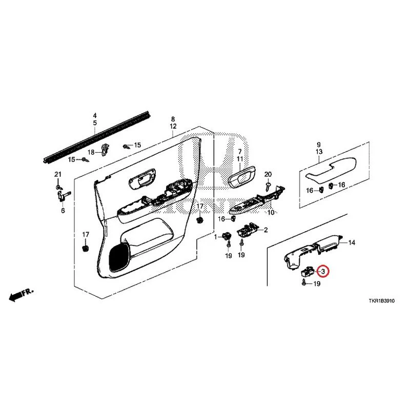 [NEW] JDM HONDA N-WGN JH3 2023 Front Door Lining GENUINE OEM - Image 5