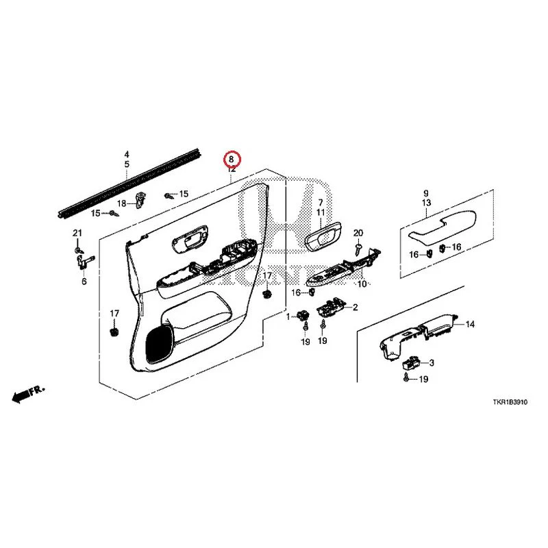 [NEW] JDM HONDA N-WGN JH3 2023 Front Door Lining GENUINE OEM - Image 9