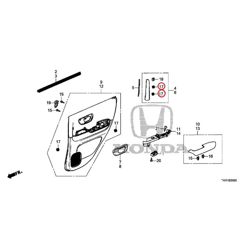 [NEW] JDM HONDA N-WGN JH3 2023 Rear Door Lining GENUINE OEM - Image 16