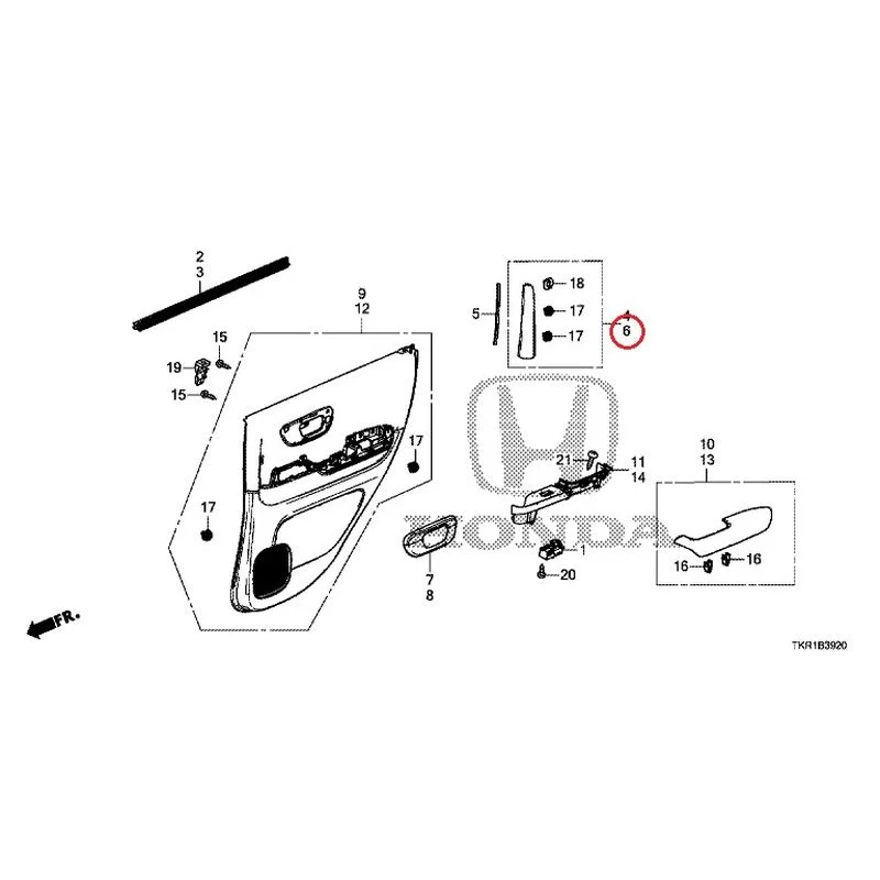 [NEW] JDM HONDA N-WGN JH3 2023 Rear Door Lining GENUINE OEM - Image 7