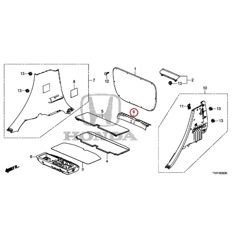 [NEW] JDM HONDA N-WGN JH3 2023 Side Lining GENUINE OEM - Image 10