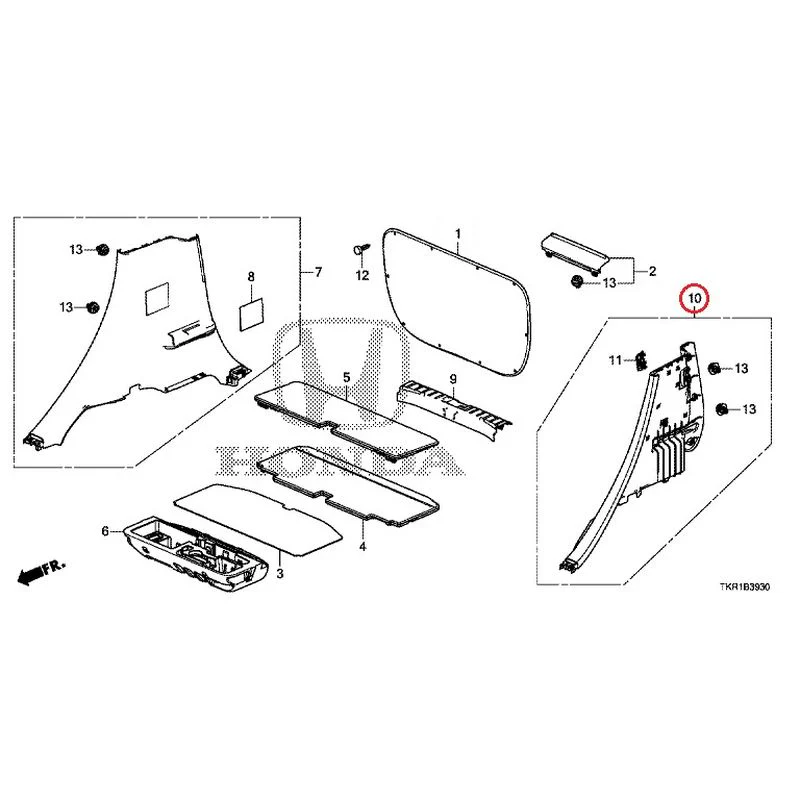 [NEW] JDM HONDA N-WGN JH3 2023 Side Lining GENUINE OEM - Image 11