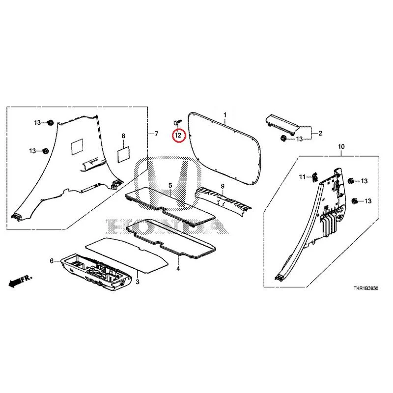 [NEW] JDM HONDA N-WGN JH3 2023 Side Lining GENUINE OEM - Image 13