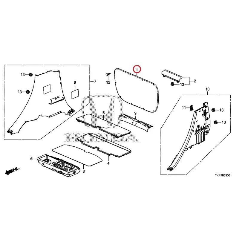 [NEW] JDM HONDA N-WGN JH3 2023 Side Lining GENUINE OEM - Image 2