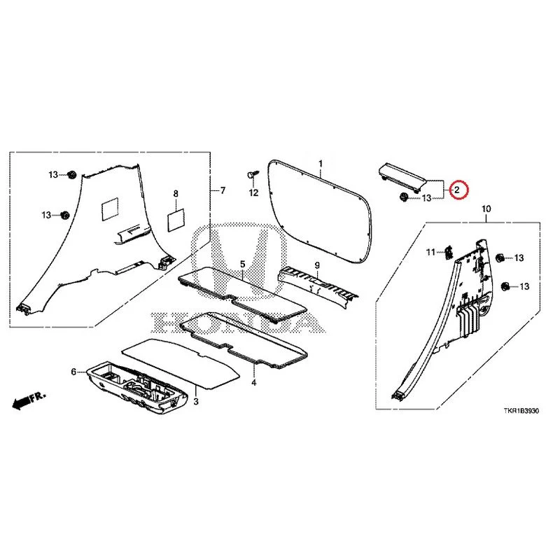 [NEW] JDM HONDA N-WGN JH3 2023 Side Lining GENUINE OEM - Image 3