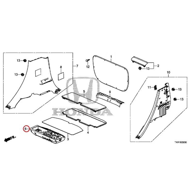 [NEW] JDM HONDA N-WGN JH3 2023 Side Lining GENUINE OEM - Image 7