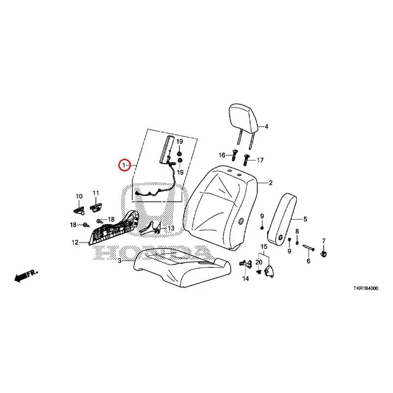 [NEW] JDM HONDA N-WGN JH3 2023 Front seat (R.) (bench) (1) GENUINE OEM - Image 2
