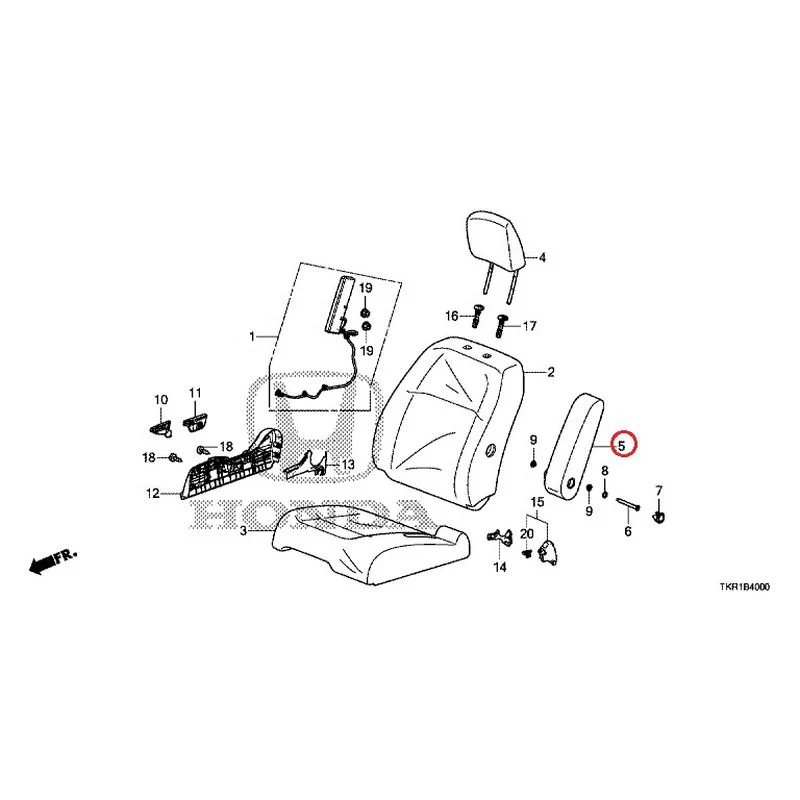[NEW] JDM HONDA N-WGN JH3 2023 Front seat (R.) (bench) (1) GENUINE OEM - Image 6