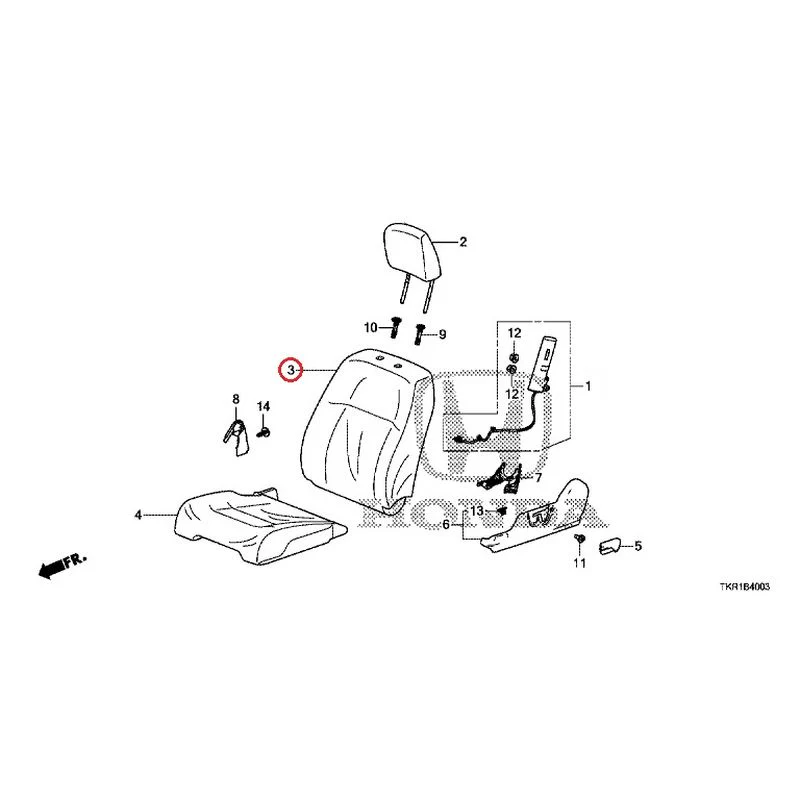 [NEW] JDM HONDA N-WGN JH3 2023 Front seat (L.) (bench) (1) GENUINE OEM - Image 4