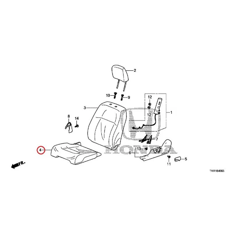 [NEW] JDM HONDA N-WGN JH3 2023 Front seat (L.) (bench) (1) GENUINE OEM - Image 5