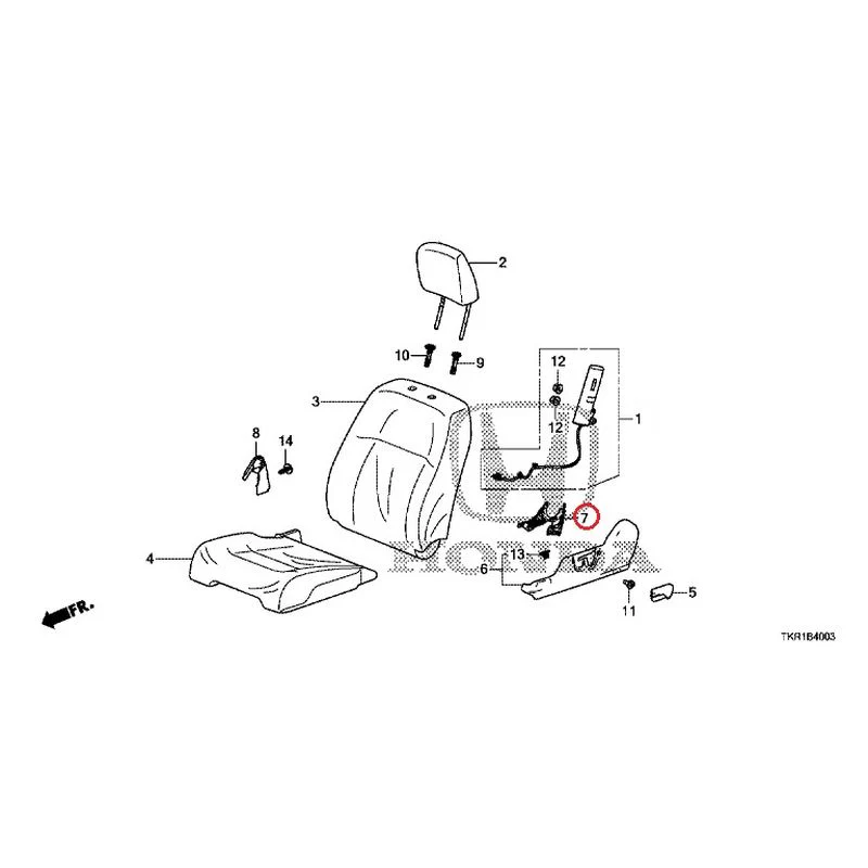 [NEW] JDM HONDA N-WGN JH3 2023 Front seat (L.) (bench) (1) GENUINE OEM - Image 8