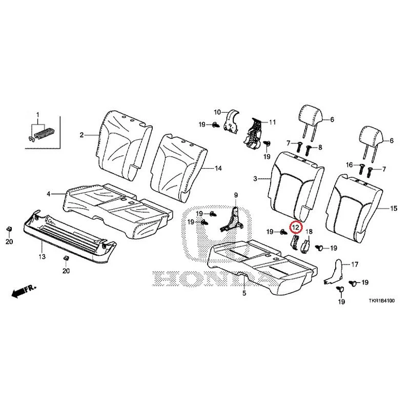 [NEW] JDM HONDA N-WGN JH3 2023 Rear Seat GENUINE OEM - Image 13