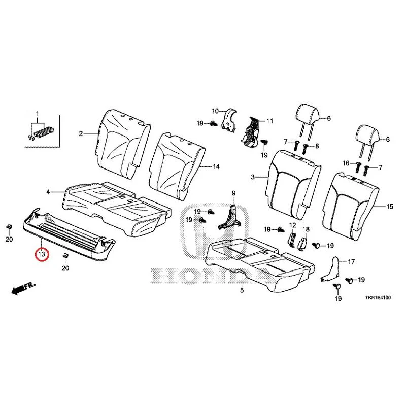 [NEW] JDM HONDA N-WGN JH3 2023 Rear Seat GENUINE OEM - Image 14