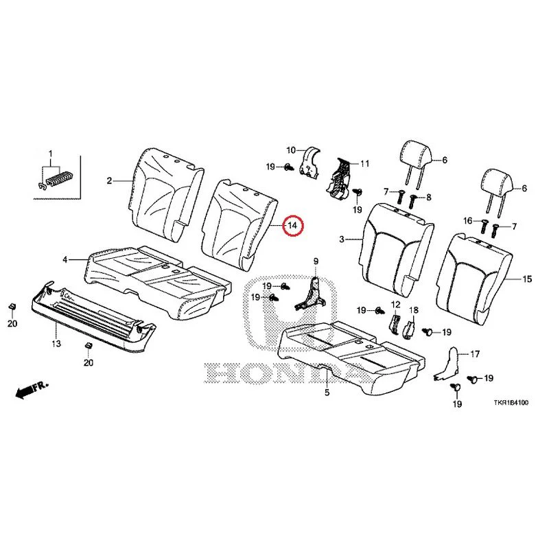 [NEW] JDM HONDA N-WGN JH3 2023 Rear Seat GENUINE OEM - Image 15