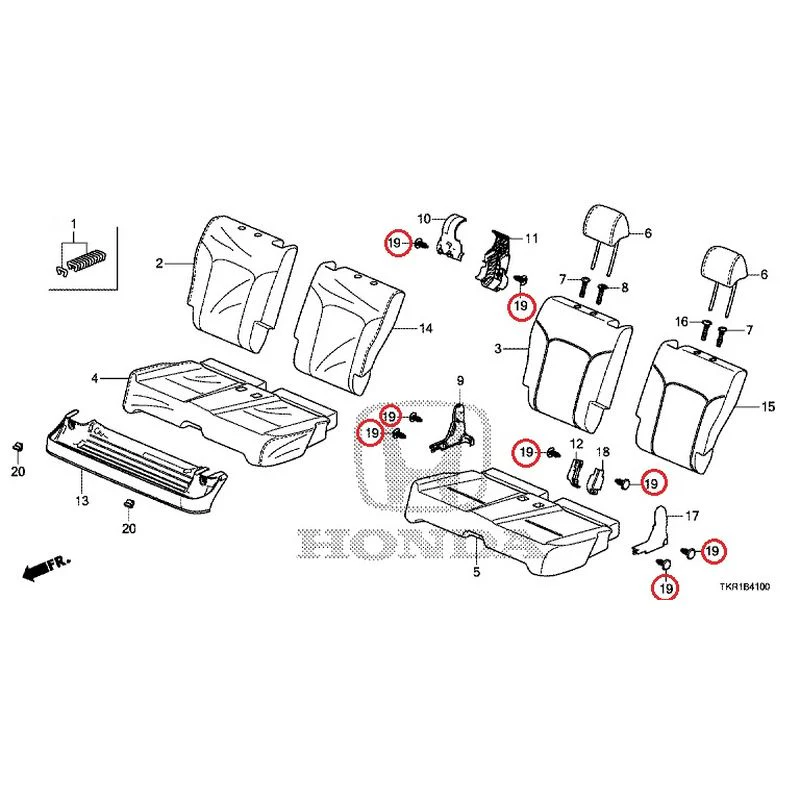 [NEW] JDM HONDA N-WGN JH3 2023 Rear Seat GENUINE OEM - Image 20