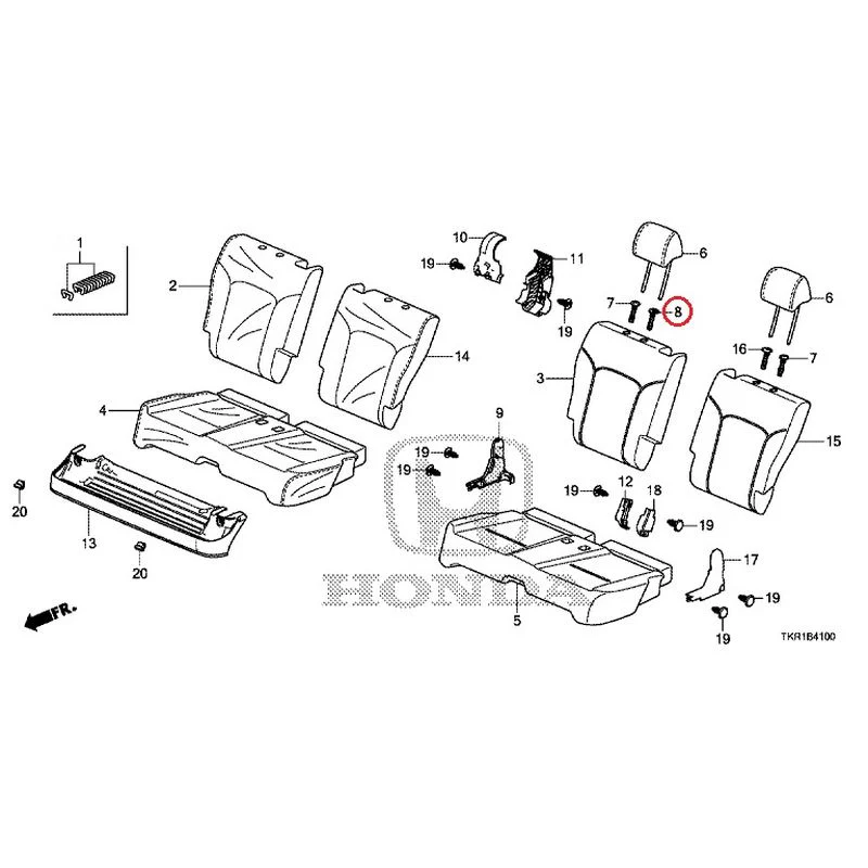 [NEW] JDM HONDA N-WGN JH3 2023 Rear Seat GENUINE OEM - Image 9