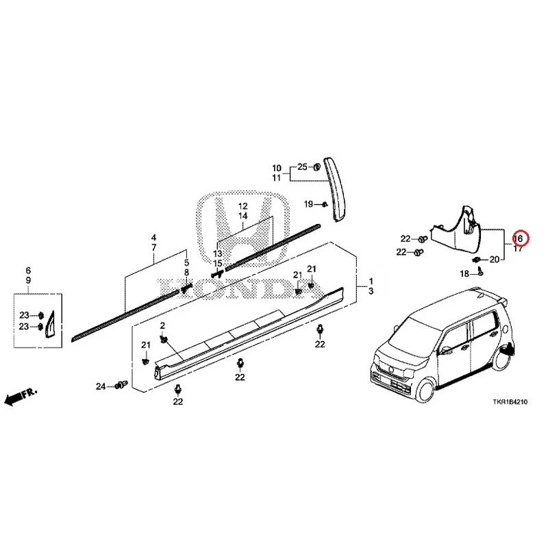 [NEW] JDM HONDA N-WGN JH3 2023 Molding/Side Sill Garnish GENUINE OEM - Image 14