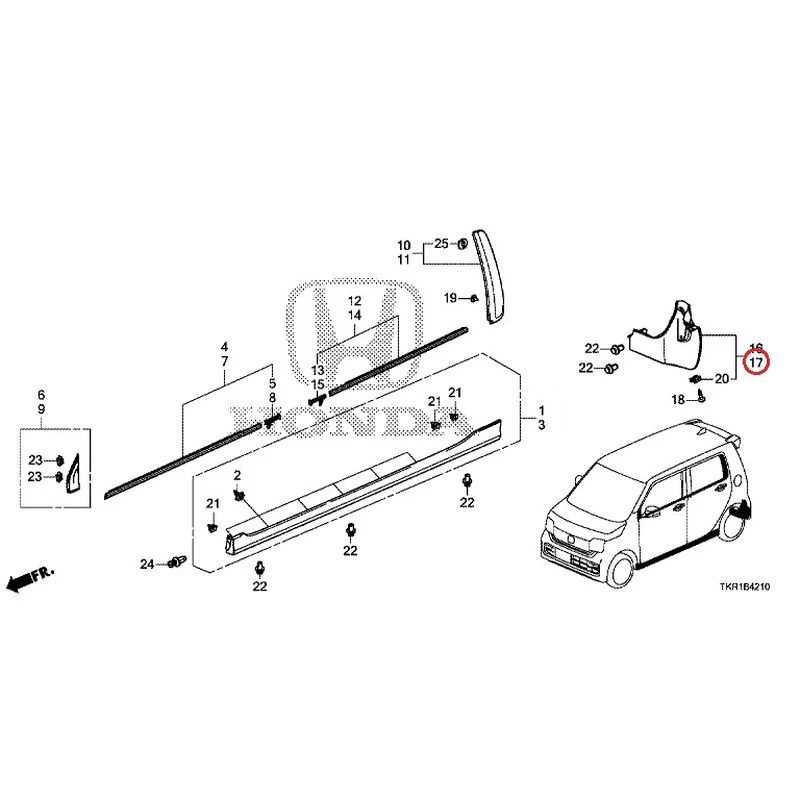[NEW] JDM HONDA N-WGN JH3 2023 Molding/Side Sill Garnish GENUINE OEM - Image 15