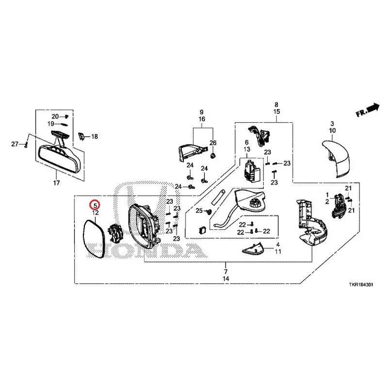 [NEW] JDM HONDA N-WGN JH3 2023 Mirrors (2) GENUINE OEM - Image 11