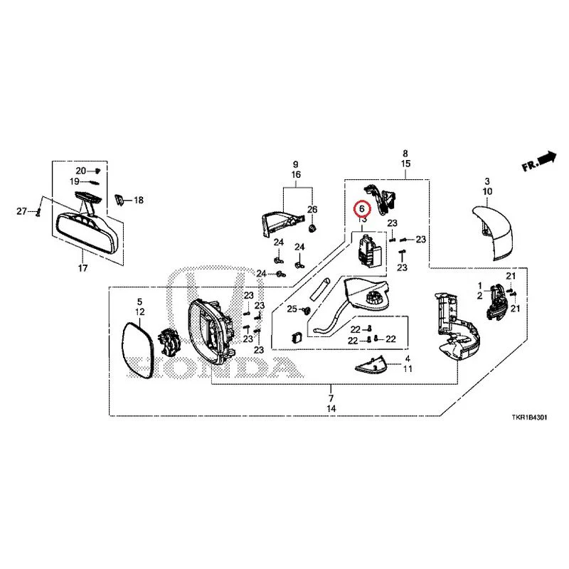 [NEW] JDM HONDA N-WGN JH3 2023 Mirrors (2) GENUINE OEM - Image 12