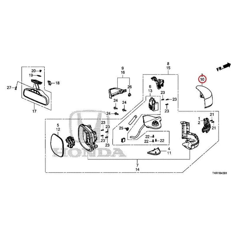 [NEW] JDM HONDA N-WGN JH3 2023 Mirrors (2) GENUINE OEM - Image 19