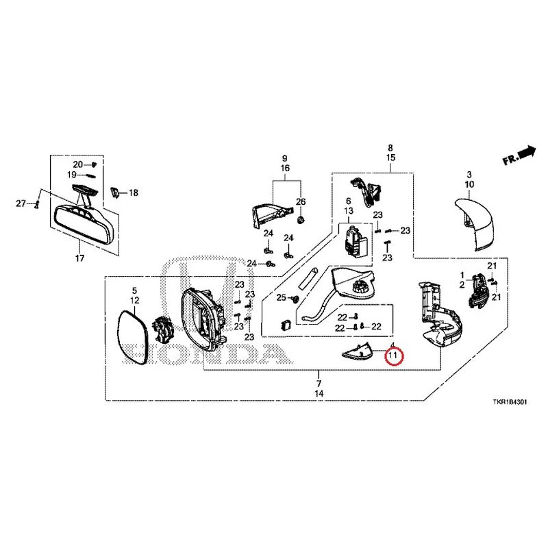 [NEW] JDM HONDA N-WGN JH3 2023 Mirrors (2) GENUINE OEM - Image 22