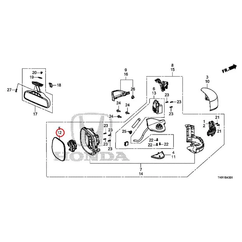 [NEW] JDM HONDA N-WGN JH3 2023 Mirrors (2) GENUINE OEM - Image 23