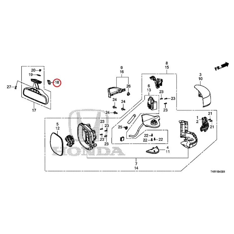 [NEW] JDM HONDA N-WGN JH3 2023 Mirrors (2) GENUINE OEM - Image 29