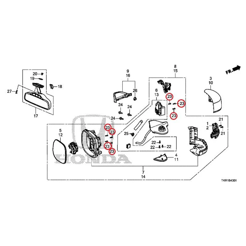 [NEW] JDM HONDA N-WGN JH3 2023 Mirrors (2) GENUINE OEM - Image 34
