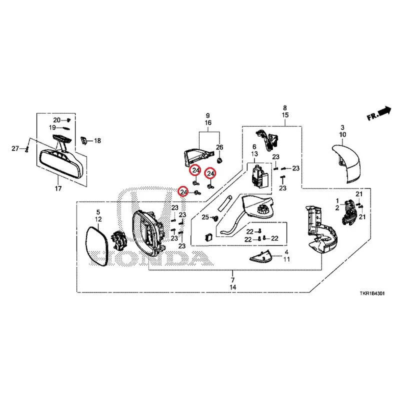 [NEW] JDM HONDA N-WGN JH3 2023 Mirrors (2) GENUINE OEM - Image 35