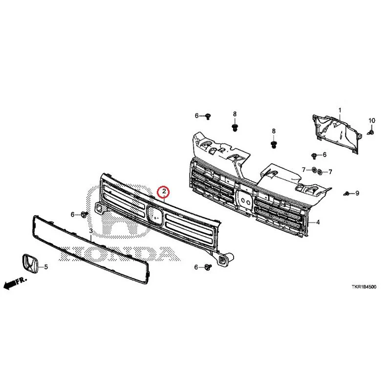 [NEW] JDM HONDA N-WGN JH3 2023 Front Grille (1) GENUINE OEM - Image 2