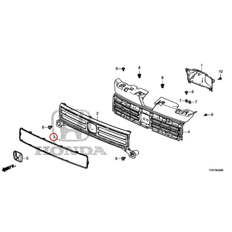 [NEW] JDM HONDA N-WGN JH3 2023 Front Grille (1) GENUINE OEM - Image 3
