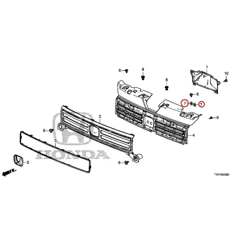 [NEW] JDM HONDA N-WGN JH3 2023 Front Grille (1) GENUINE OEM - Image 7