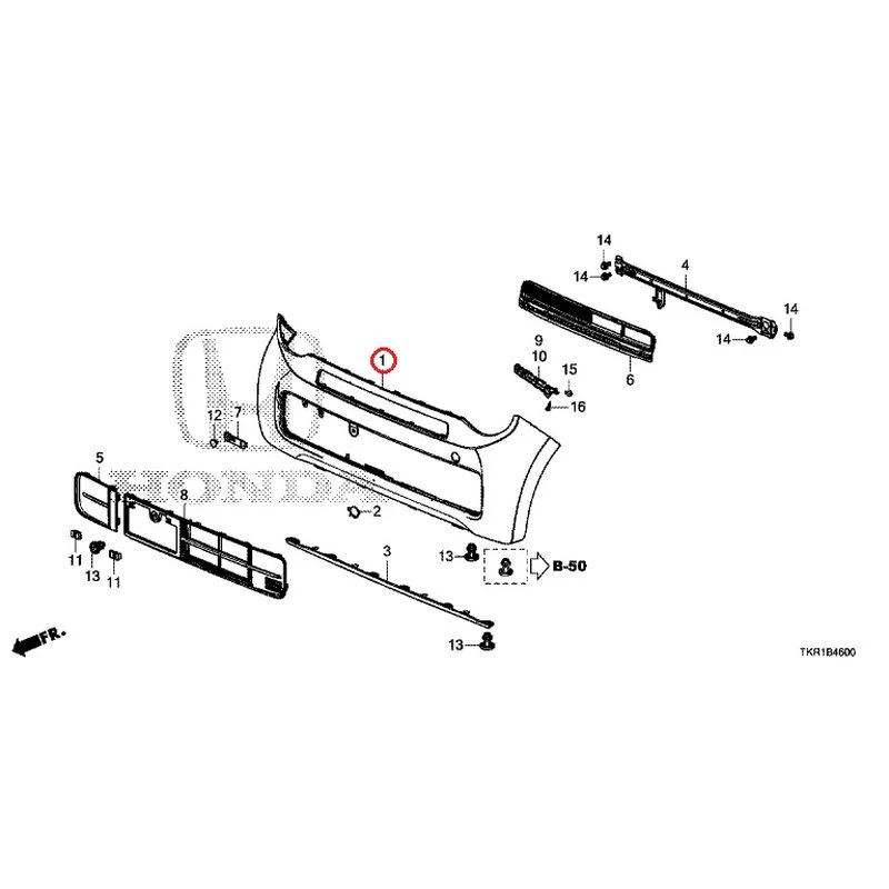[NEW] JDM HONDA N-WGN JH3 2023 Front Bumper (1) GENUINE OEM - Image 6