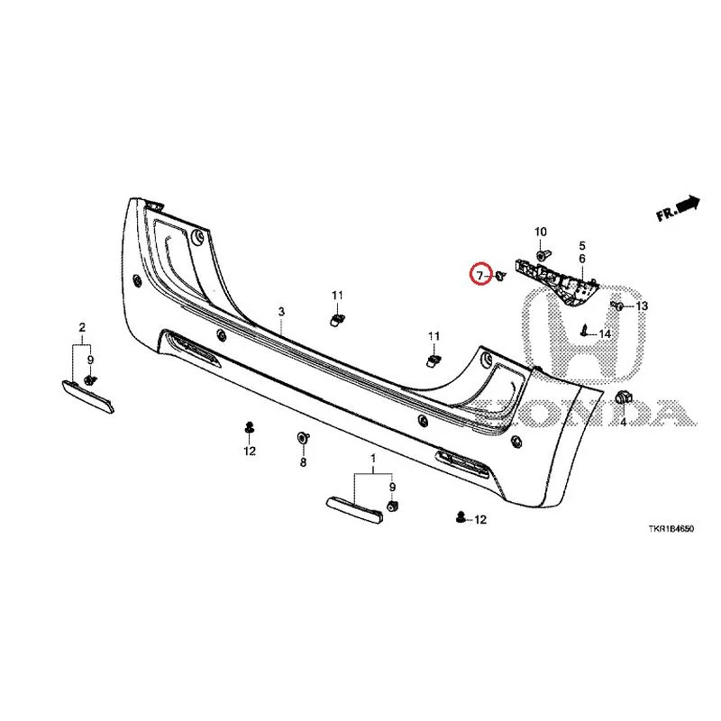 [NEW] JDM HONDA N-WGN JH3 2023 Rear Bumper (1) GENUINE OEM - Image 12