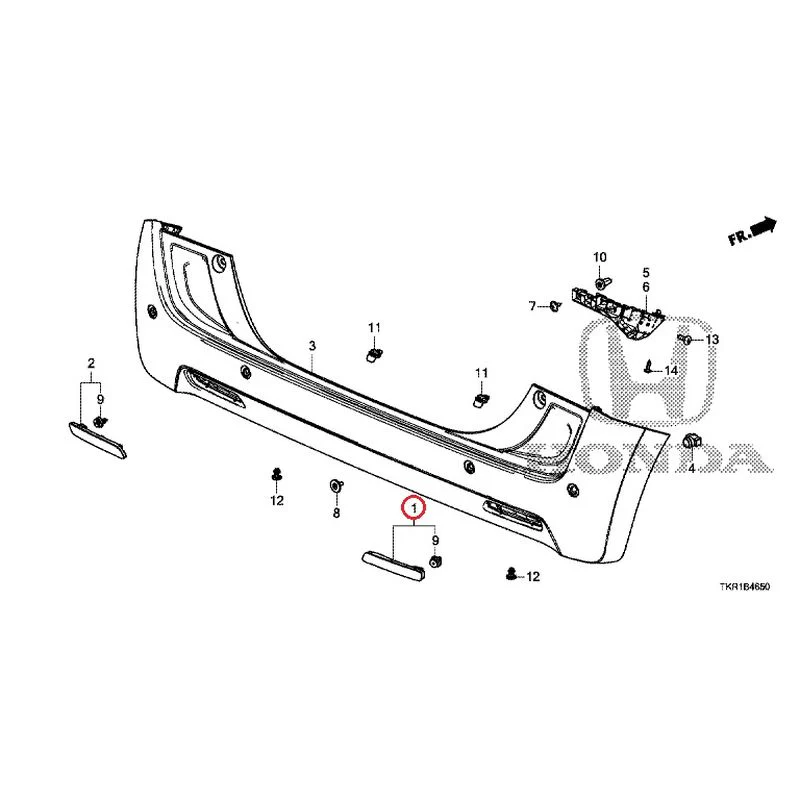 [NEW] JDM HONDA N-WGN JH3 2023 Rear Bumper (1) GENUINE OEM - Image 2