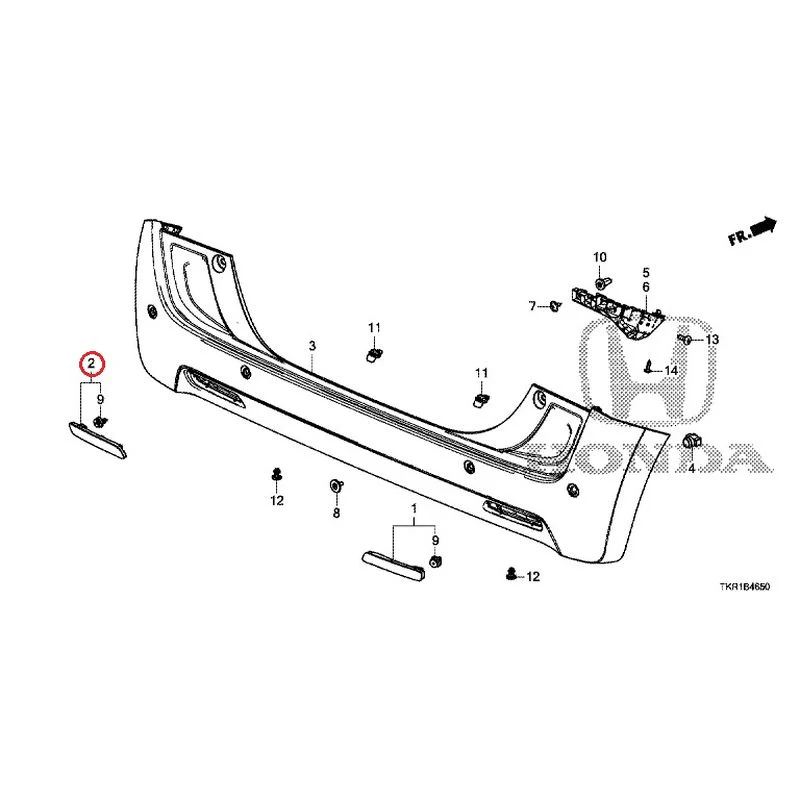 [NEW] JDM HONDA N-WGN JH3 2023 Rear Bumper (1) GENUINE OEM - Image 3