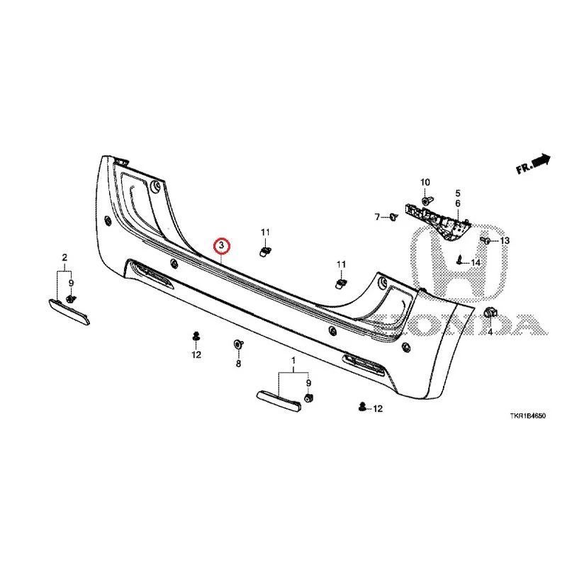 [NEW] JDM HONDA N-WGN JH3 2023 Rear Bumper (1) GENUINE OEM - Image 7